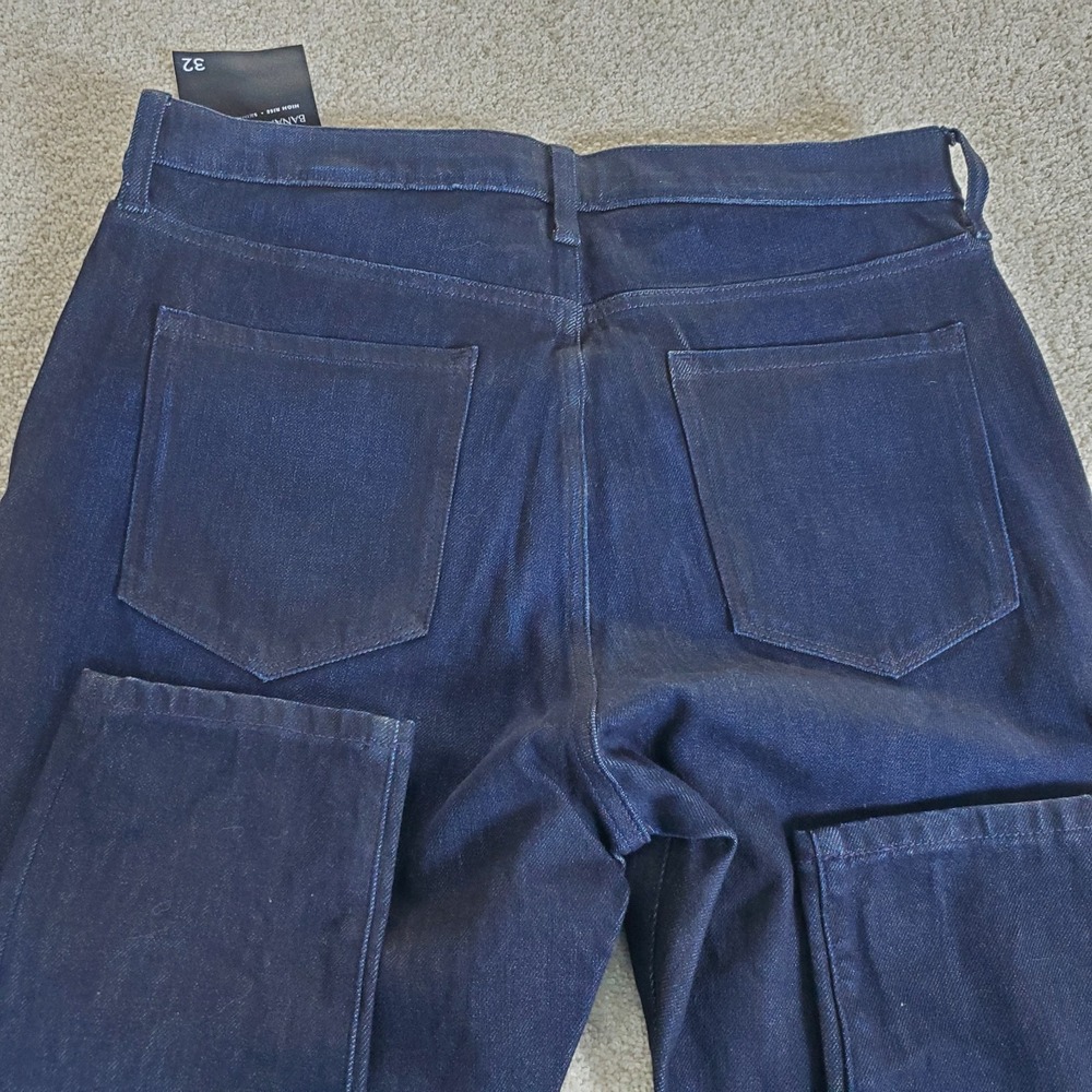 Banana Republic Women's Jeans Size 32 Actual 34 Blue High Rise Skinny Ankle NWTG - Picture 11 of 11